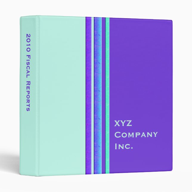 colorful stripes binder (Front/Spine)