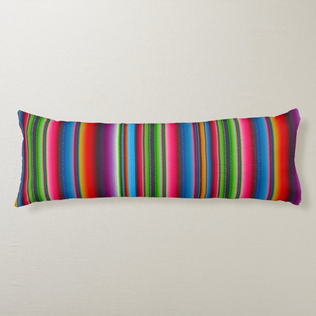 Colorful Stripes Body Pillow (Front)