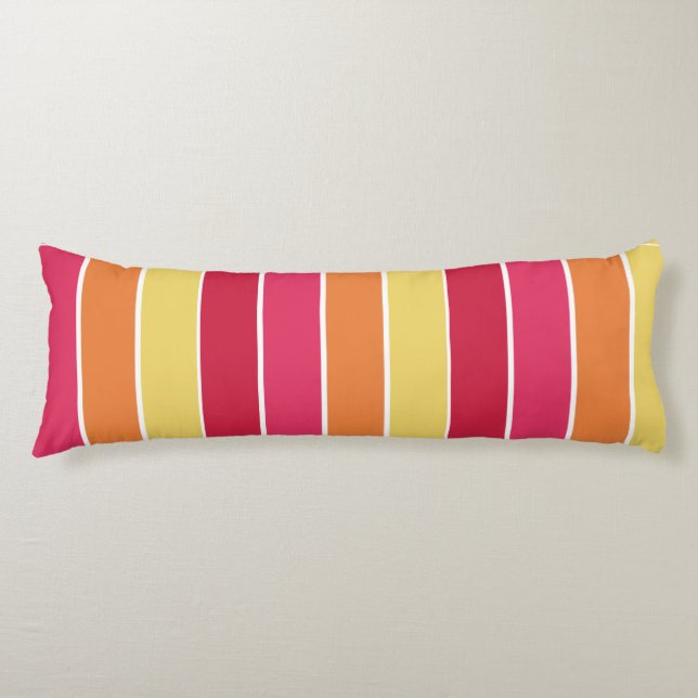 Colorful Stripes Body Pillow (Front)