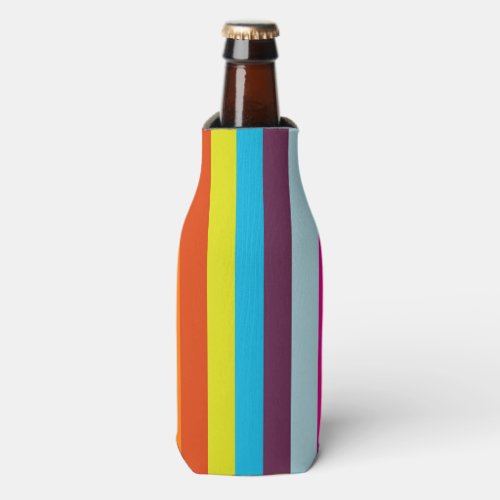Colorful Stripes Bottle Cooler