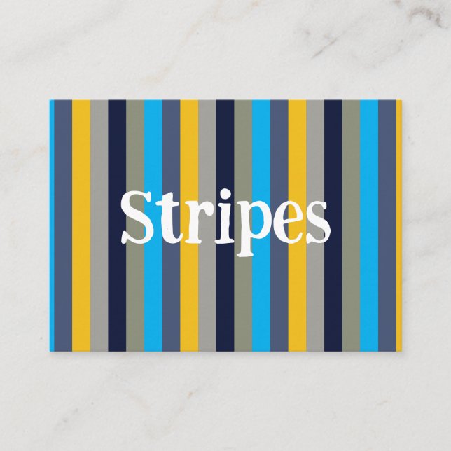 Colorful Stripes  Business Card (Front)