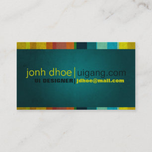 Colorful Stripes Business Card