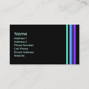 colorful stripes business card
