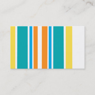 colorful stripes business card template