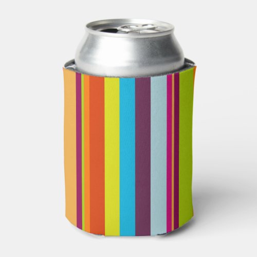 Colorful Stripes Can Cooler