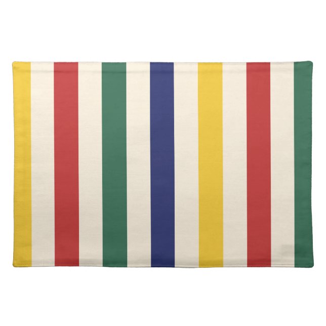 Colorful Stripes Cloth Placemat (Front)