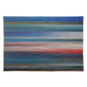 Colorful Stripes Cloth Placemat