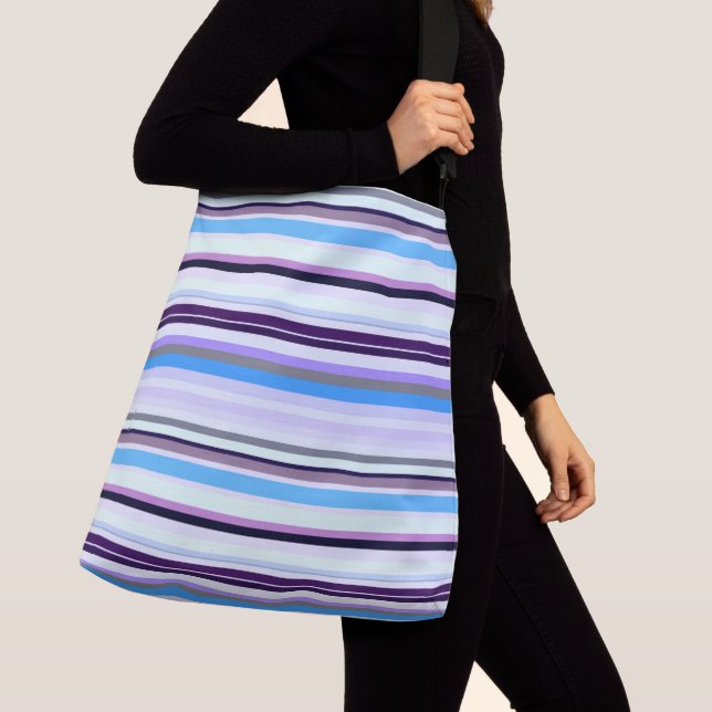 Colorful stripes  crossbody bag (Close Up)