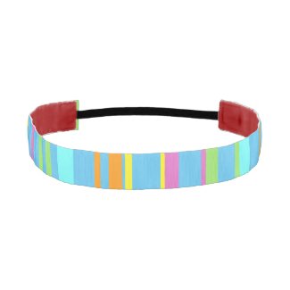 Colorful Stripes Cust. BG Turqoise Headband
