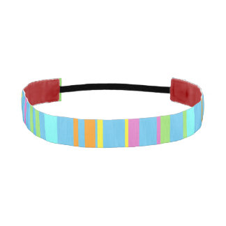 Colorful Stripes Cust. BG Turqoise Headband