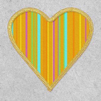Colorful Stripes Cust. Orange Patch
