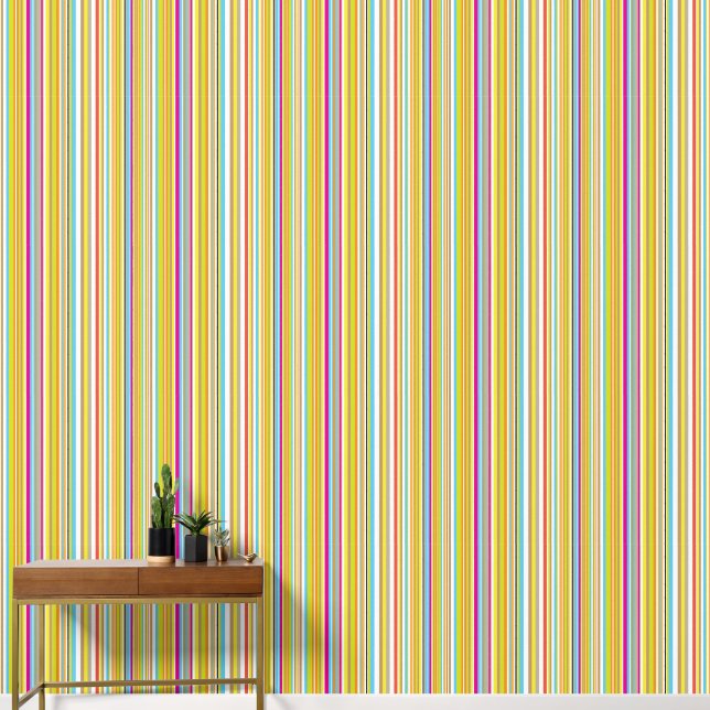 Colorful Stripes Design Wallpaper (Hallway)