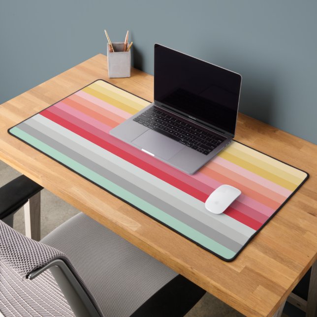 Colorful Stripes Desk Mat (Office 2)