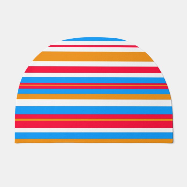 colorful stripes doormat (Front)