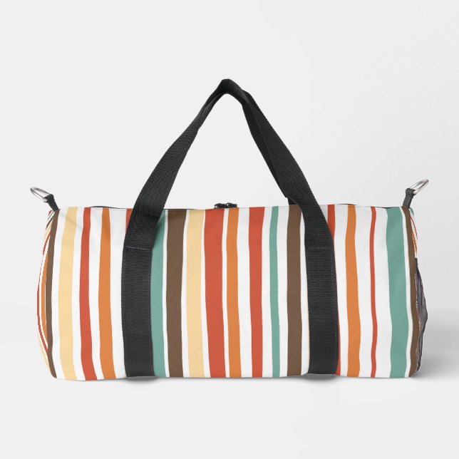 Colorful Stripes Duffle Bag (Front)