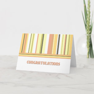 Colorful Stripes Employee Anniversary Card