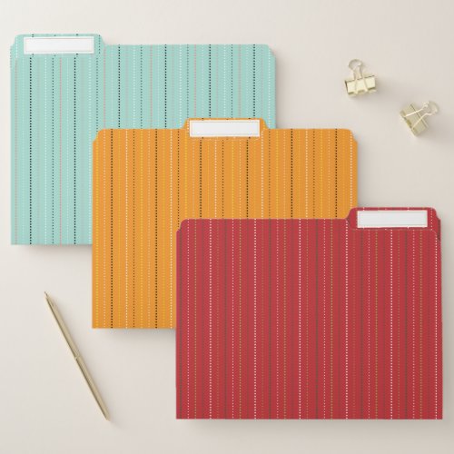 Colorful Stripes _ File Folders