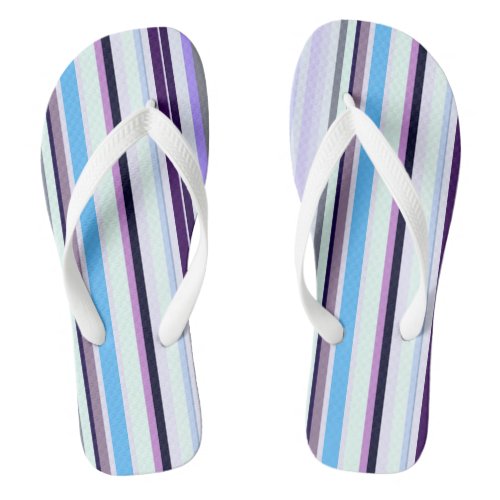 Colorful stripes  flip flops