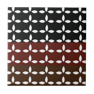 Colorful Stripes Geometric Floral Pattern      