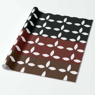 Colorful Stripes Geometric Floral Pattern  