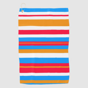 colorful stripes golf towel