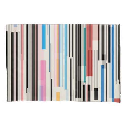 Colorful Stripes Graphic Pattern Mix Pillow Case