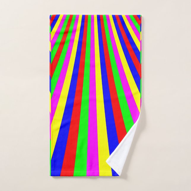 Colorful Stripes Hand Towel (Hand Towel)