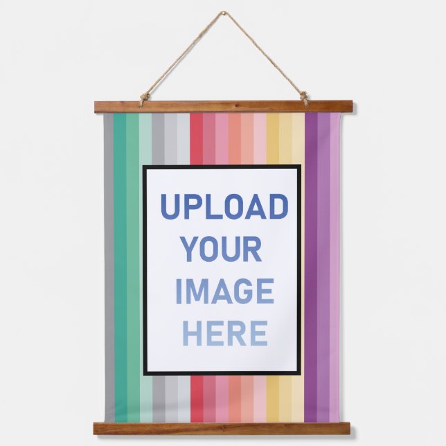 Colorful Stripes Hanging Tapestry (Front)