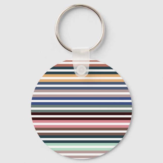 Colorful Stripes Keychain (Front)