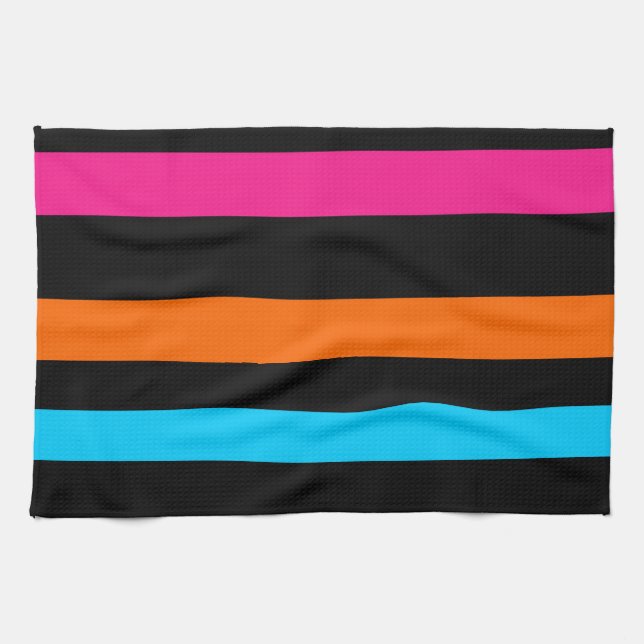 Colorful stripes kitchen towel (Horizontal)