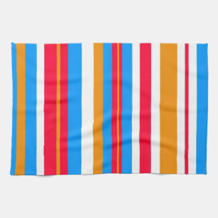 colorful stripes kitchen towel
