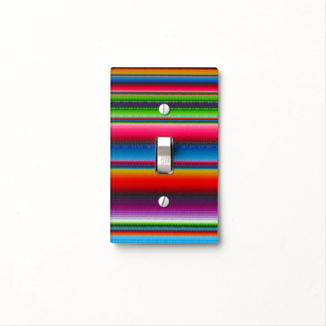 Colorful Stripes Light Switch Cover (In Situ)
