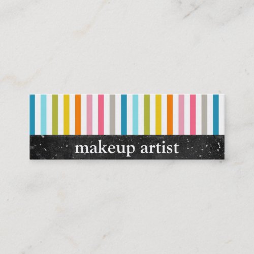 Colorful Stripes - Makeup Artist - Business Cards
