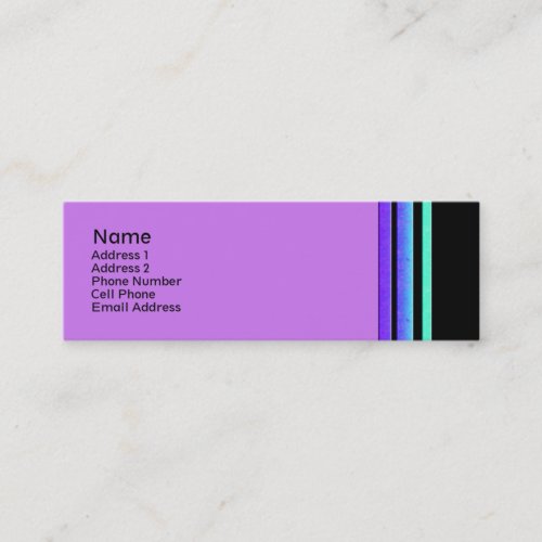 colorful stripes business card templates
