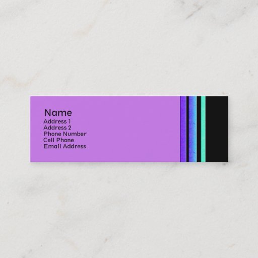 Customizable colorful stripes business card templates