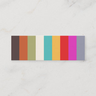 Colorful Stripes Mini Profile Card