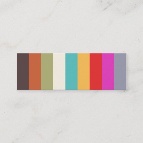 Colorful Stripes Mini Profile Card Business Card Templates