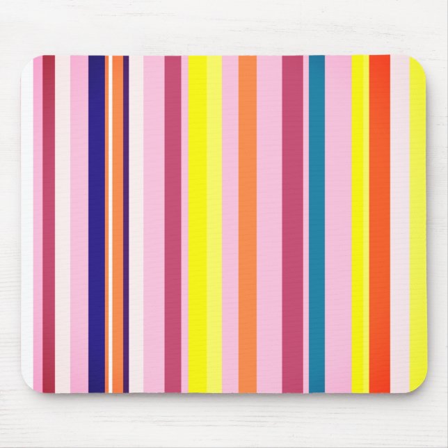 Colorful Stripes Mousepad (Front)
