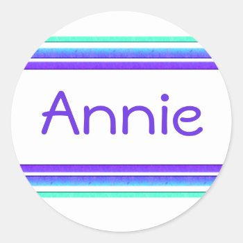 Colorful Stripes Name Tag by DonnaGrayson at Zazzle