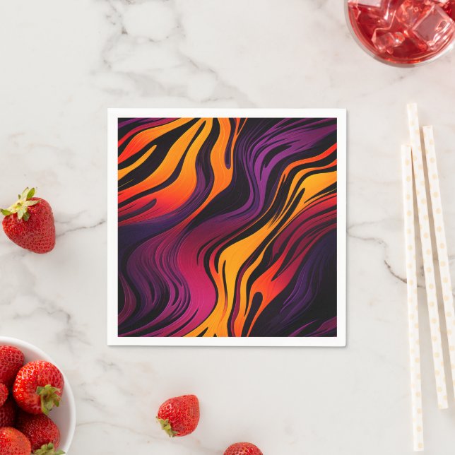 Colorful Stripes Napkins (Insitu)