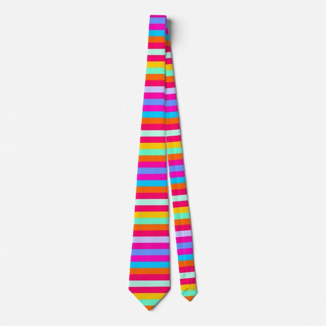Colorful Stripes Neck Tie (Front)