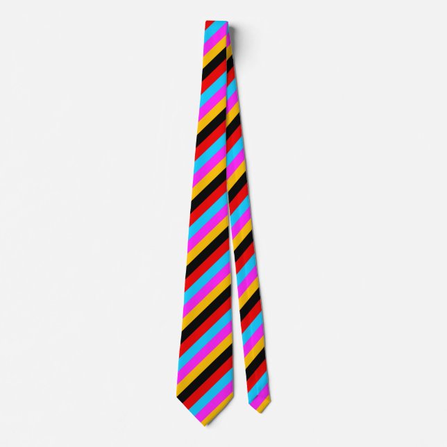 Colorful Stripes Neck Tie (Front)