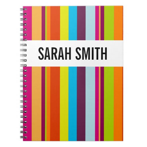 Colorful Stripes Notebook