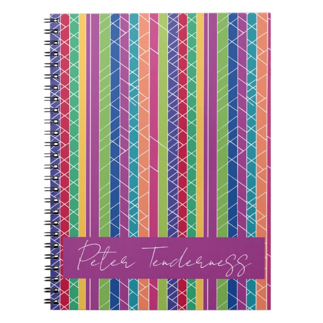 Colorful Stripes Notebook (Front)