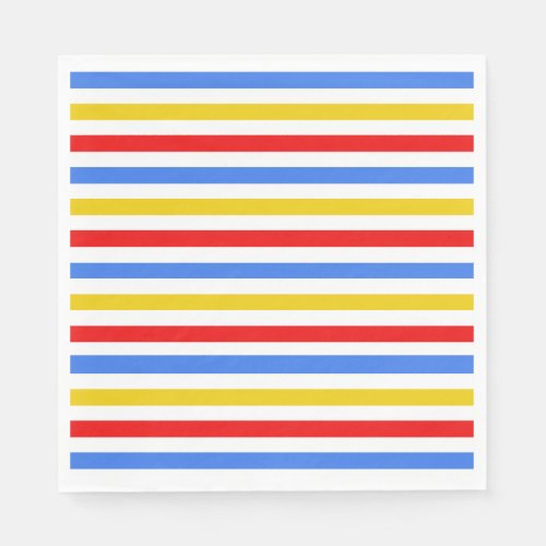 Colorful Stripes Party Napkins