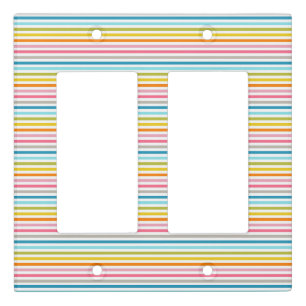 Colorful Stripes Pattern-93861 Light Switch Cover