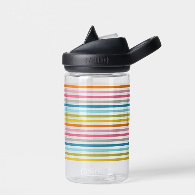 Colorful Stripes Pattern-93861  Water Bottle (Left)