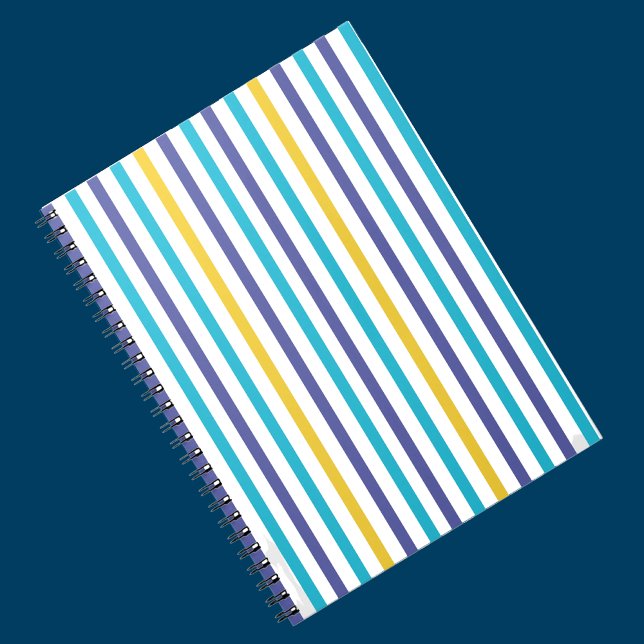 Colorful Stripes Pattern Back To School Notebook (Creator Uploaded)