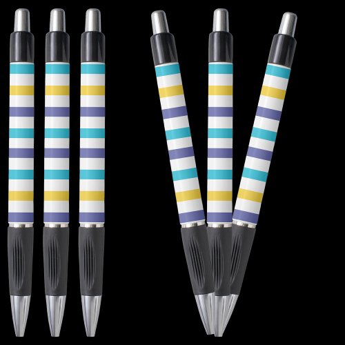Colorful Stripes Pattern Back To School Pen