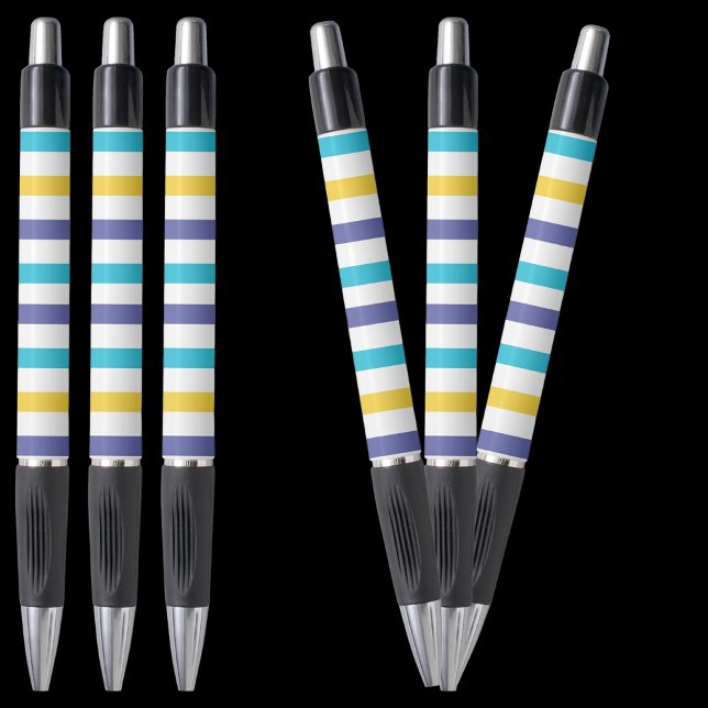 Colorful Stripes Pattern Back To School Pen (Creator Uploaded)